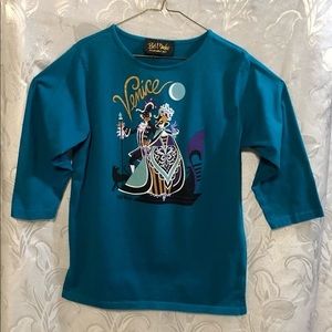 Bob Mackie 3/4 Sleeve Turquoise Shirt